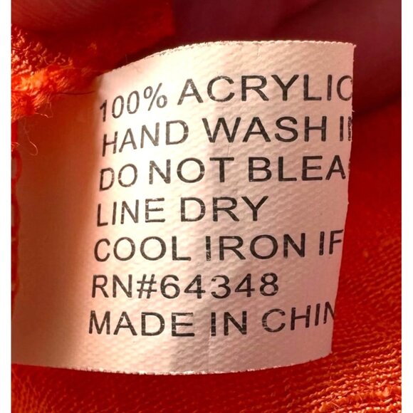 Vintage Swimsuit Cover Up One Size Orange Beach Cruise Tropical Island Vacation - Picture 10 of 10